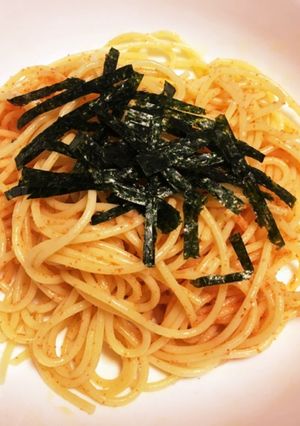 【時短簡単】乾物で美味しい明太パスタ-レシピのメイン写真