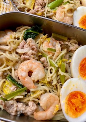 白菜と小松菜の塩焼きそば♪-レシピのメイン写真