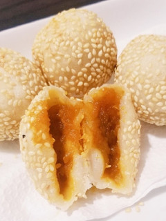 かぼちゃの煮付リメイク☆ゴマ団子-レシピのメイン写真