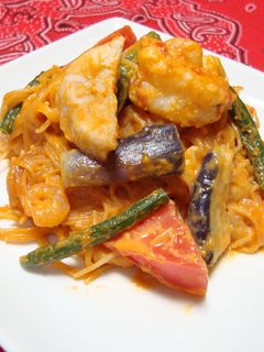 レッドカレーのビーフン炒め☆-レシピのメイン写真
