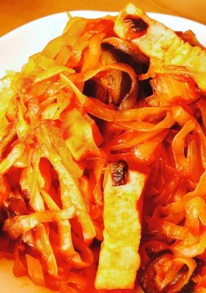 こんにゃく麺でナスとベーコンのパスタ風-レシピのメイン写真