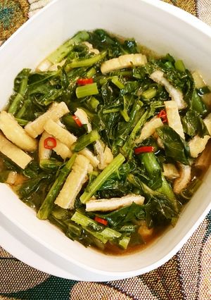 大根葉と油揚げ煮びたし-レシピのメイン写真