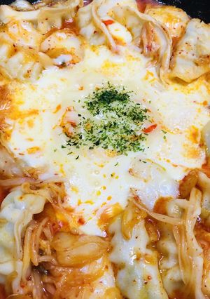冷凍餃子で♪チーズタッカルビ風-レシピのメイン写真