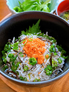 朝ごはんに★簡単鮭しらす丼-レシピのメイン写真