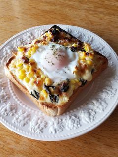 しらす コーン チーズ 海苔 玉子パン-レシピのメイン写真