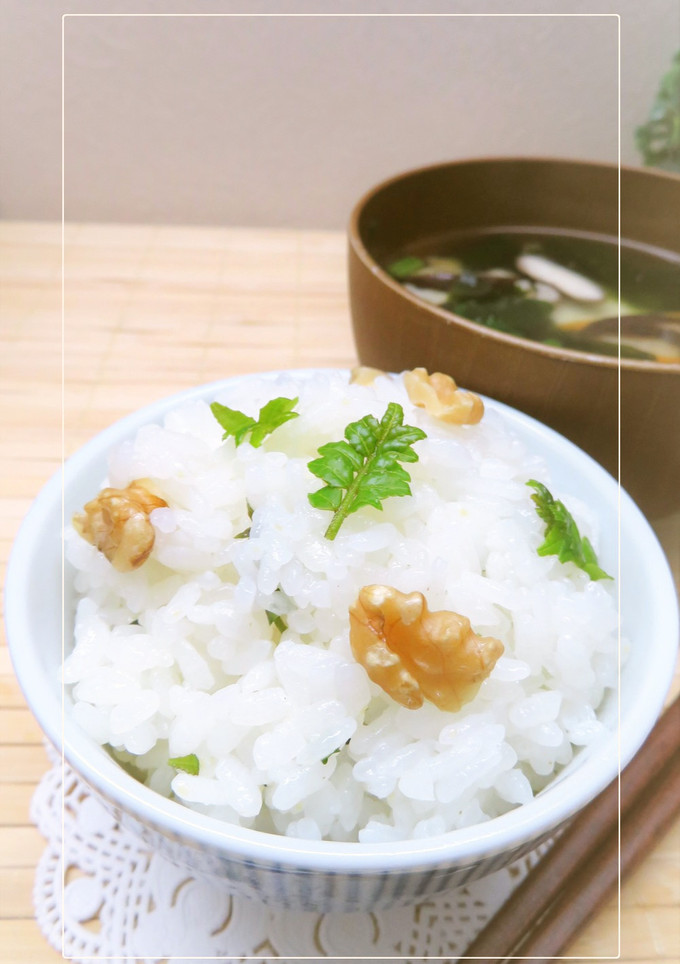 木の芽と胡桃の混ぜご飯-レシピのメイン写真