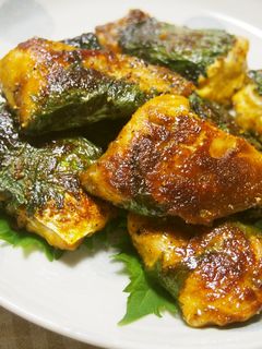 サバの大葉巻き焼き♪カレー粉味で!-レシピのメイン写真