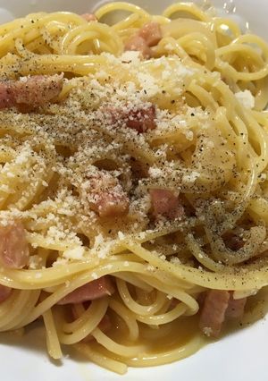 カルボナーラ(生クリームなし、全卵使用)-レシピのメイン写真