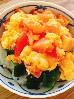トマたま丼-レシピのメイン写真