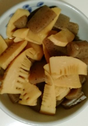 タケノコとこんにゃくの煮物-レシピのメイン写真