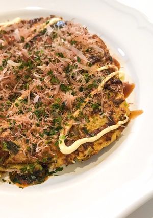ヘルシー♡オートミールお好み焼き-レシピのメイン写真