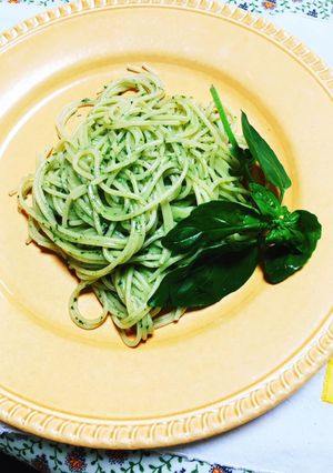 すぐ出来るバジルクリームパスタ-レシピのメイン写真