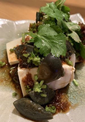 パクチーたっぷり♪ピータン豆腐-レシピのメイン写真