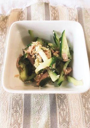 夕飯うま♡キュウリとツナ和え-レシピのメイン写真