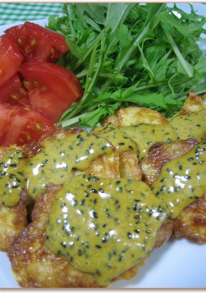 鶏ささみのピカタ☆マヨカレーソース-レシピのメイン写真