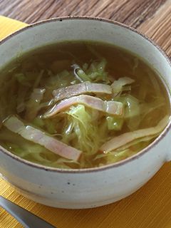 キャベツとベーコンのカレースープ-レシピのメイン写真