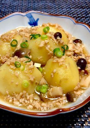 とろ〜り♡じゃが芋の鶏そぼろ煮餡掛け-レシピのメイン写真