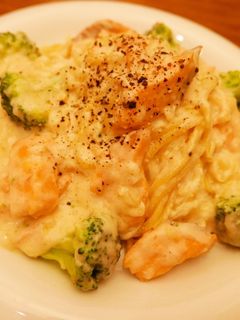 サーモンとブロッコリーのクリームパスタ-レシピのメイン写真
