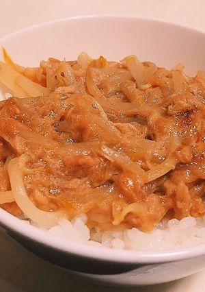 もやしとツナのらくらく丼-レシピのメイン写真
