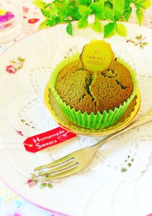 抹茶とホワイトチョコのマフィン♬-レシピのメイン写真