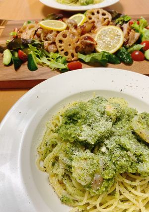 超簡単！エビのブロッコリーソースパスタ❤-レシピのメイン写真