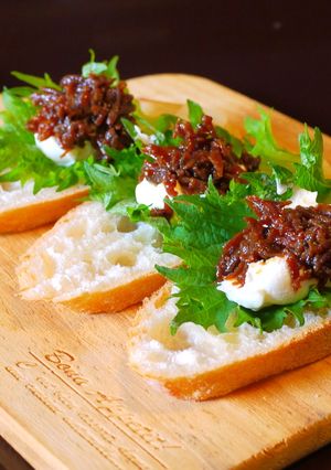 いかなごの釘煮とクリームチーズのサンド-レシピのメイン写真