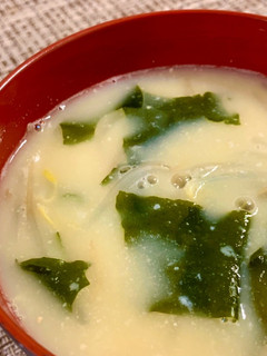 シャキっとクリーミー!もやしのマヨ味噌汁-レシピのメイン写真