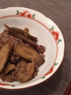 牛肉とごぼうの甘辛煮-レシピのメイン写真