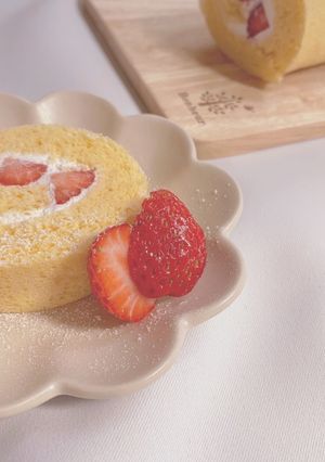 レンジで！ロールケーキ おうちカフェ-レシピのメイン写真