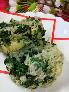 パセリが余ったらパセリ&しらすのかき揚げ-レシピのメイン写真