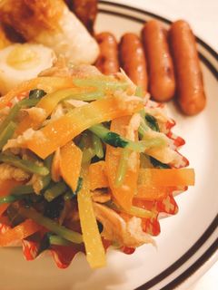 にんじんと豆苗のおひたしサラダ-レシピのメイン写真