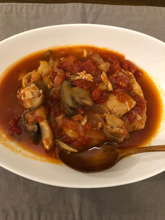 2日目のお楽しみ付き 鶏のトマト煮込み-レシピのメイン写真