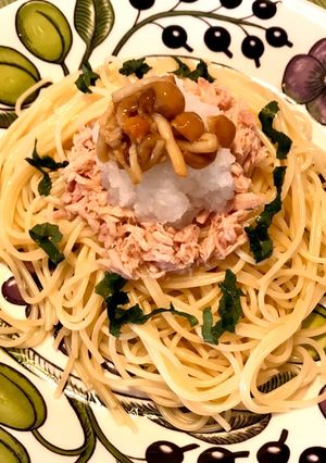 のっけるだけ！生姜香るツナおろしパスタ-レシピのメイン写真