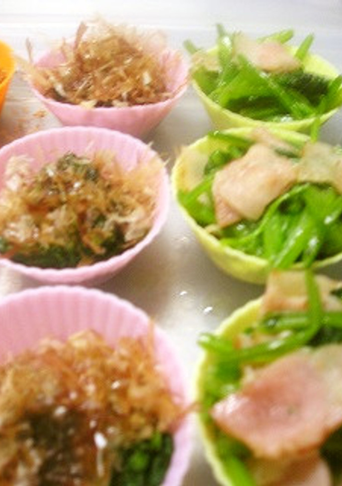 お弁当用冷凍食品☆２種のほうれん草-レシピのメイン写真