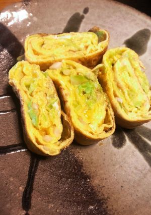 紅生姜とキャベツの卵焼き-レシピのメイン写真