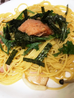 ベーコンとしめじの和風明太パスタ-レシピのメイン写真
