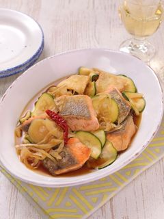洋風アレンジ☆鮭と夏野菜の南蛮漬け-レシピのメイン写真