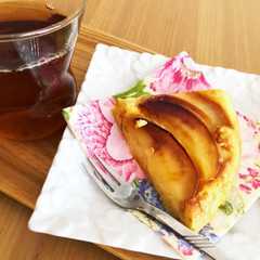 フライパンで！りんごのチーズケーキ-レシピのメイン写真