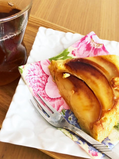 フライパンで!りんごのチーズケーキ-レシピのメイン写真