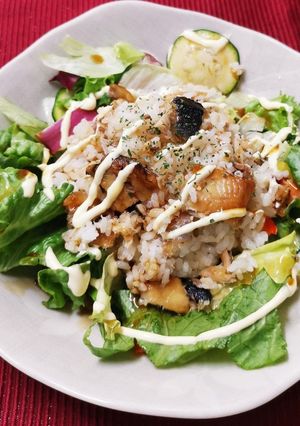 蒲焼サラダライス-レシピのメイン写真