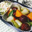 酢豚風 肉だんごのお弁当