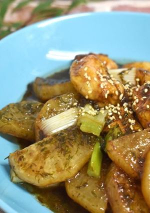 絶品♡鶏と大根のあかもく煮-レシピのメイン写真