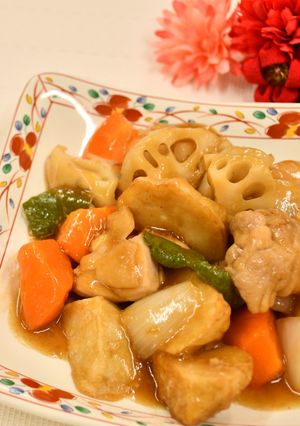 里芋と鶏肉の甘酢あん【ＪＡにいがた南蒲】-レシピのメイン写真