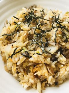 のこり具焼飯①●白菜とシメジのチャーハン-レシピのメイン写真