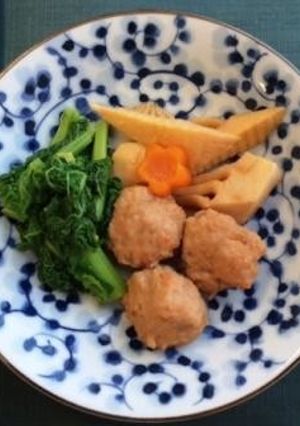 筍と肉団子の煮物（透析食）-レシピのメイン写真