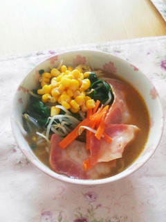 豚骨ラーメン☆野菜大盛り&簡単☆-レシピのメイン写真