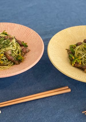 ほたるいかとなばなのジェのジェノベーゼ-レシピのメイン写真
