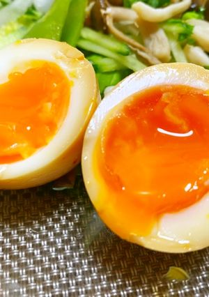 簡単美味♪辛味噌半熟トロトロあじたま-レシピのメイン写真