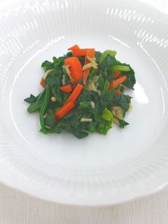 【離乳食後期】青菜とえのきの煮物-レシピのメイン写真