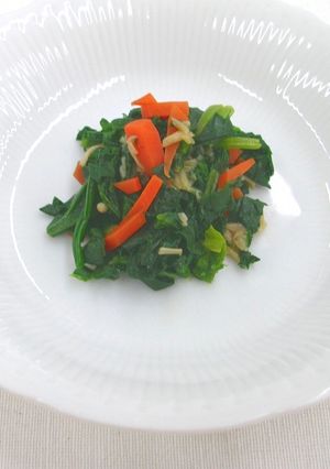 【離乳食後期】青菜とえのきの煮物-レシピのメイン写真
